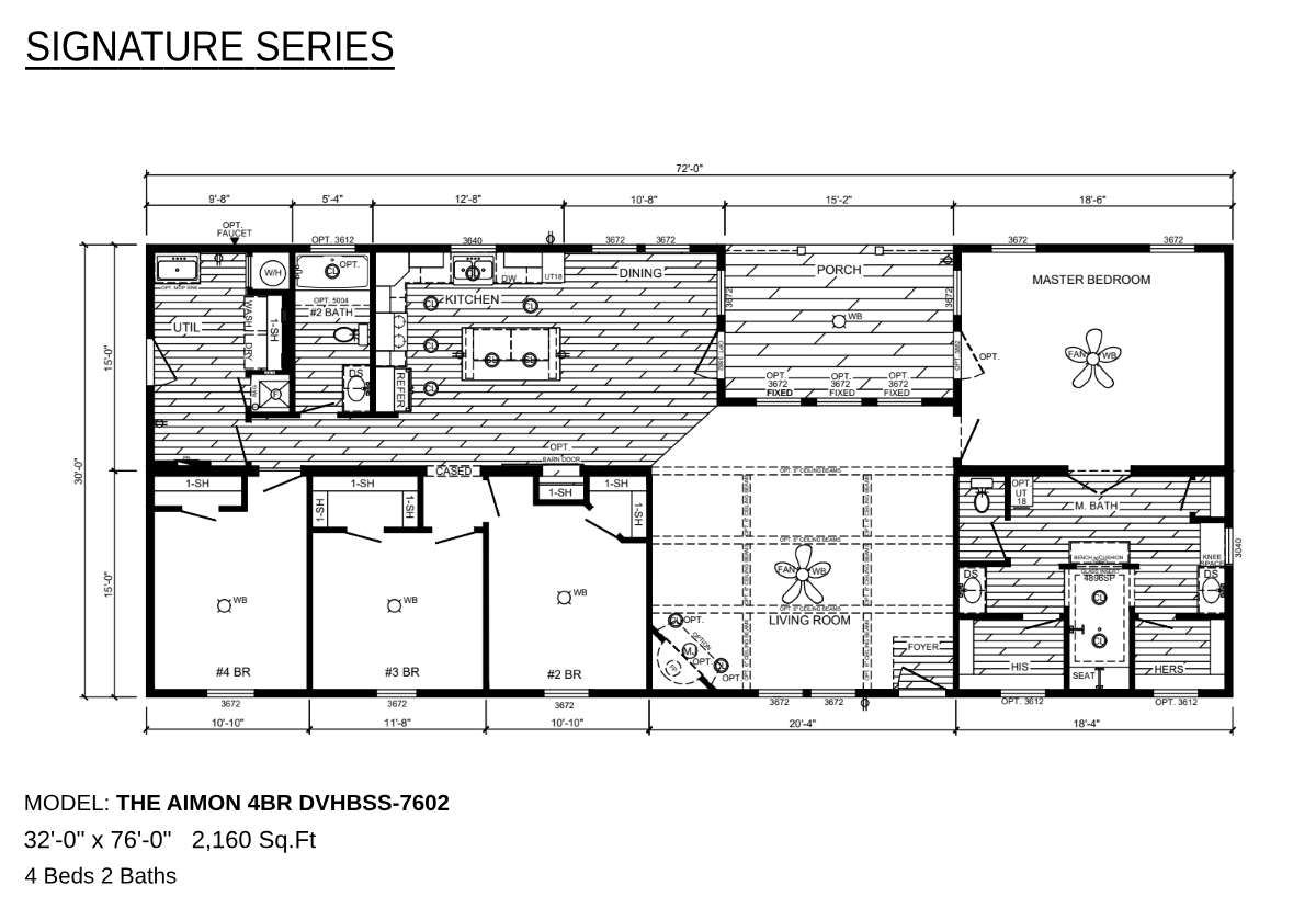 Floor plan for Aimon 4BR