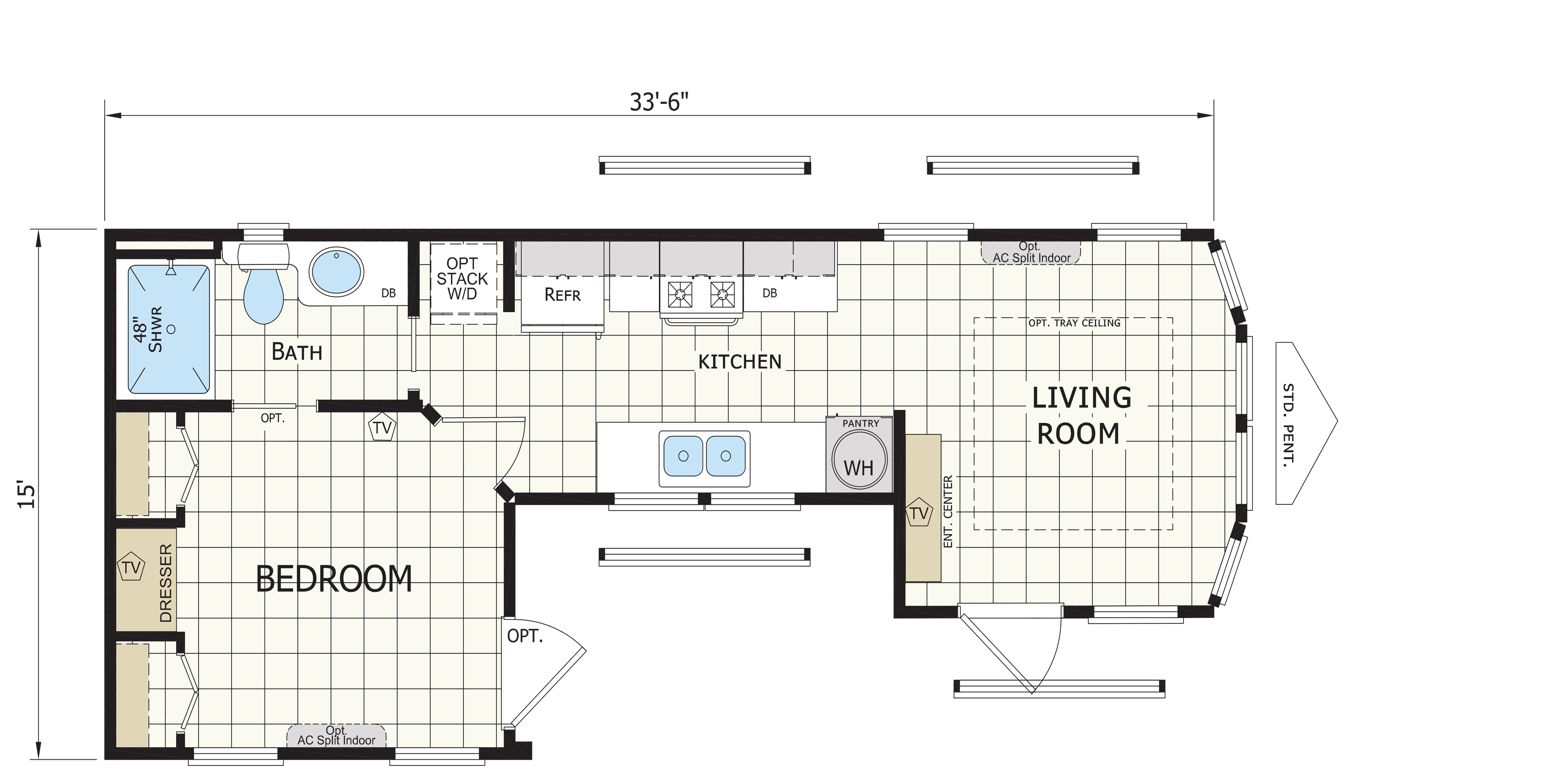 Floor plan for APS 520MS