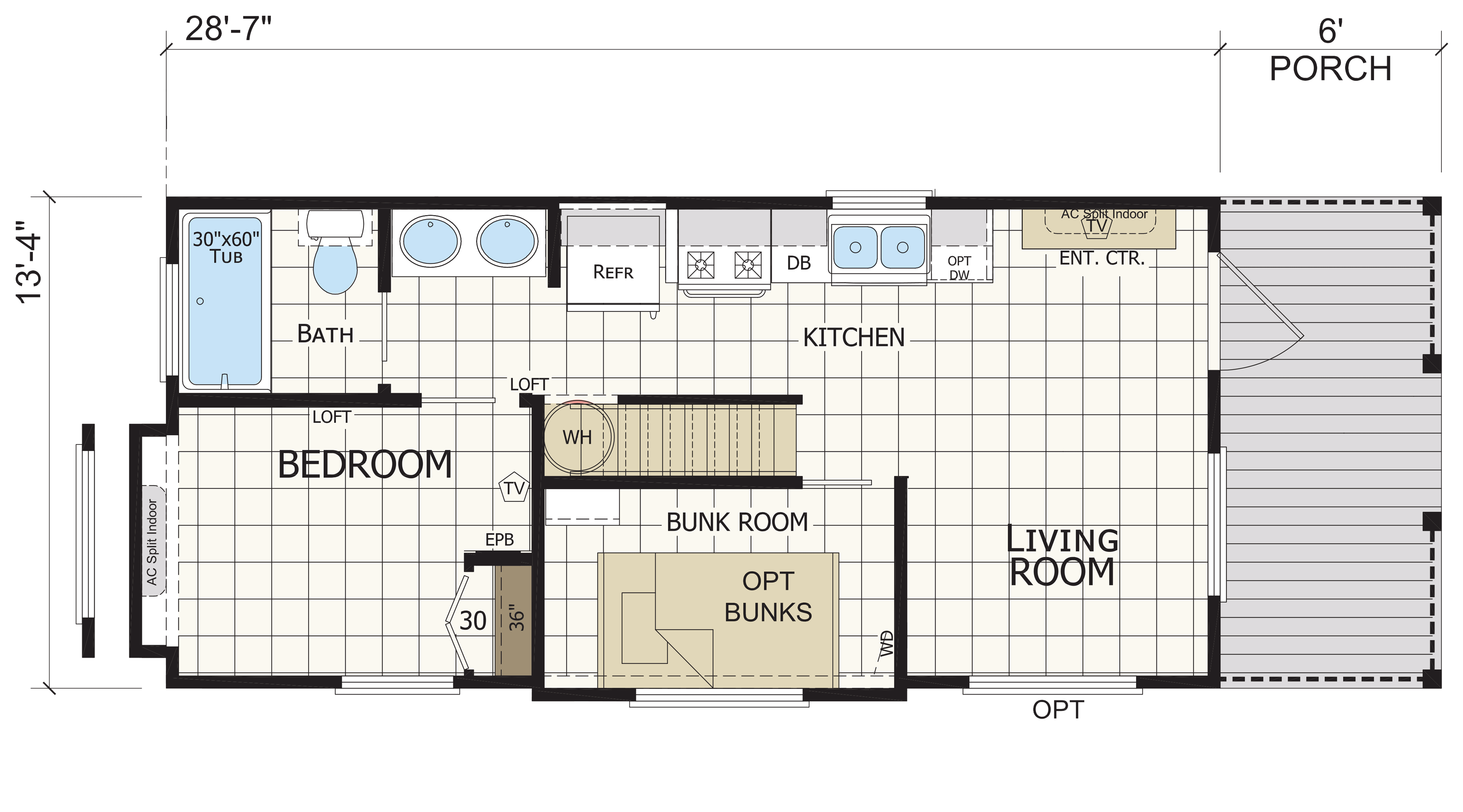 Floor plan for APS 544SL