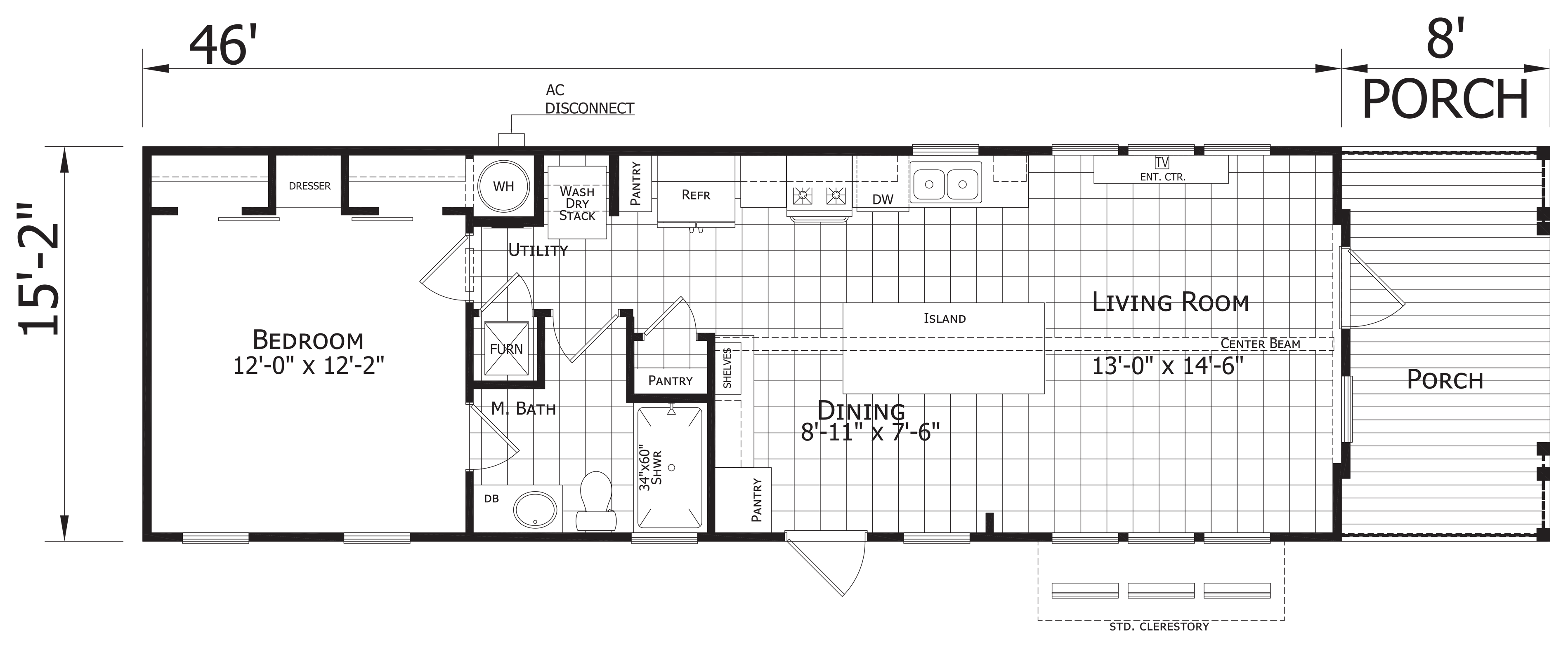 Floor plan for D1654B