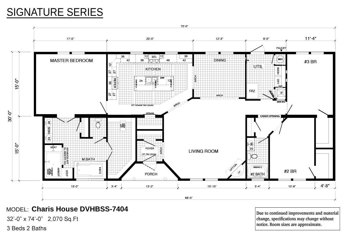 Floor plan for Charis House