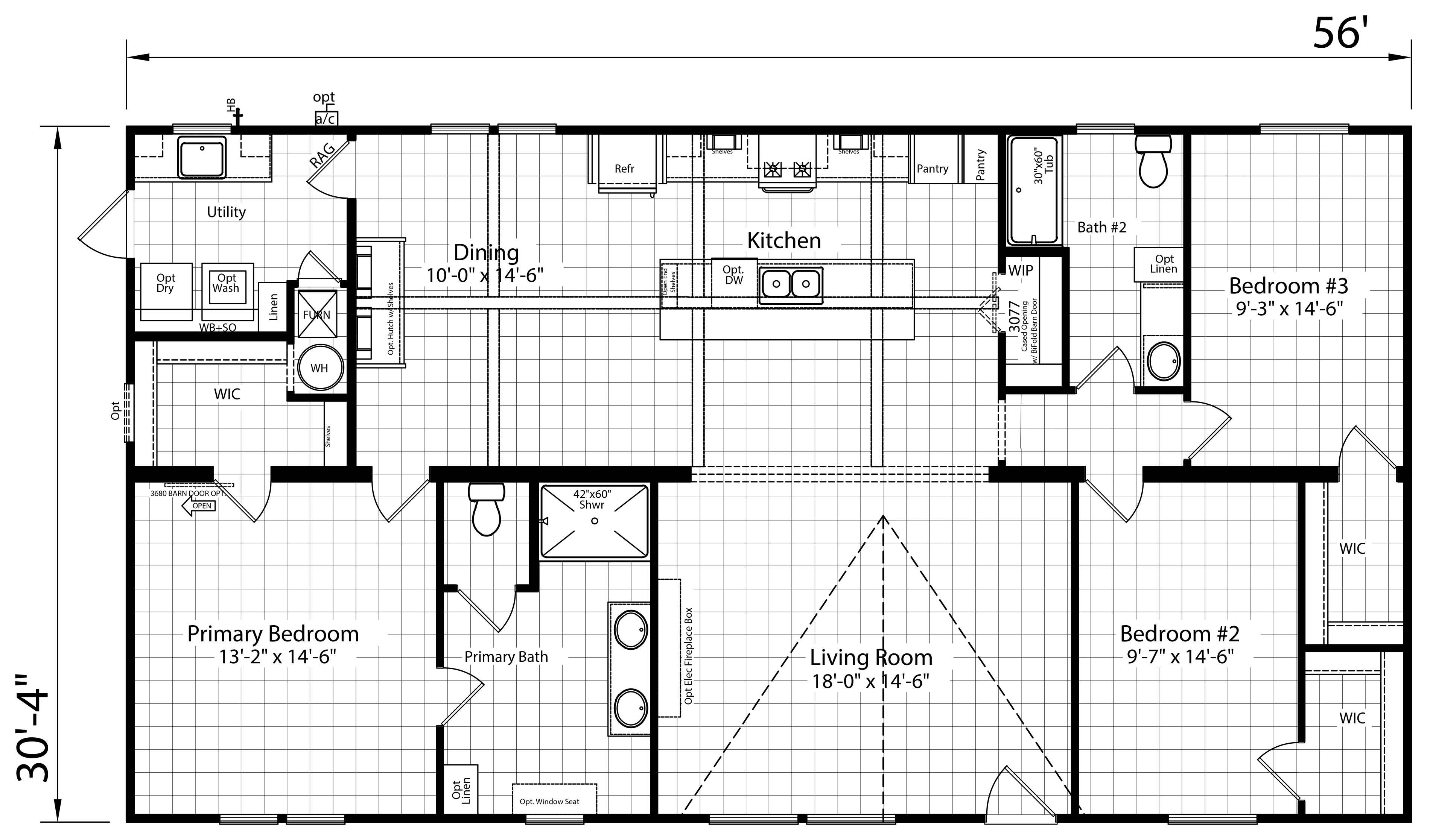 Floor plan for Creole