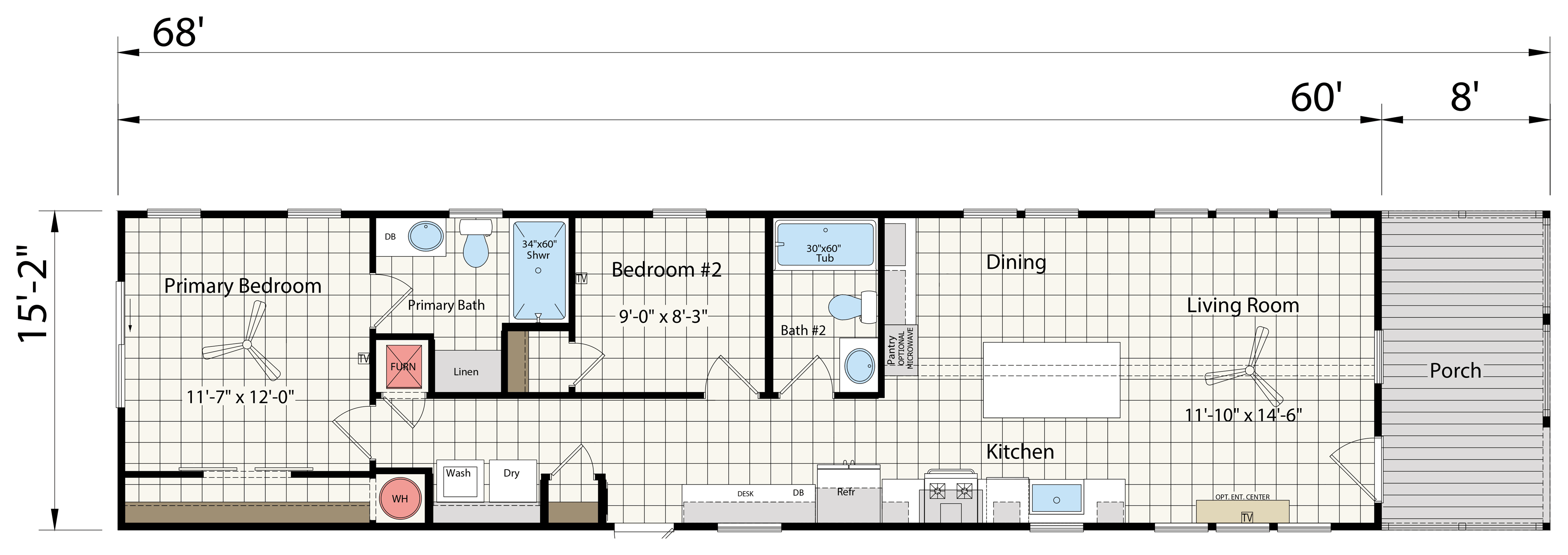 Floor plan for Innovation 1668H