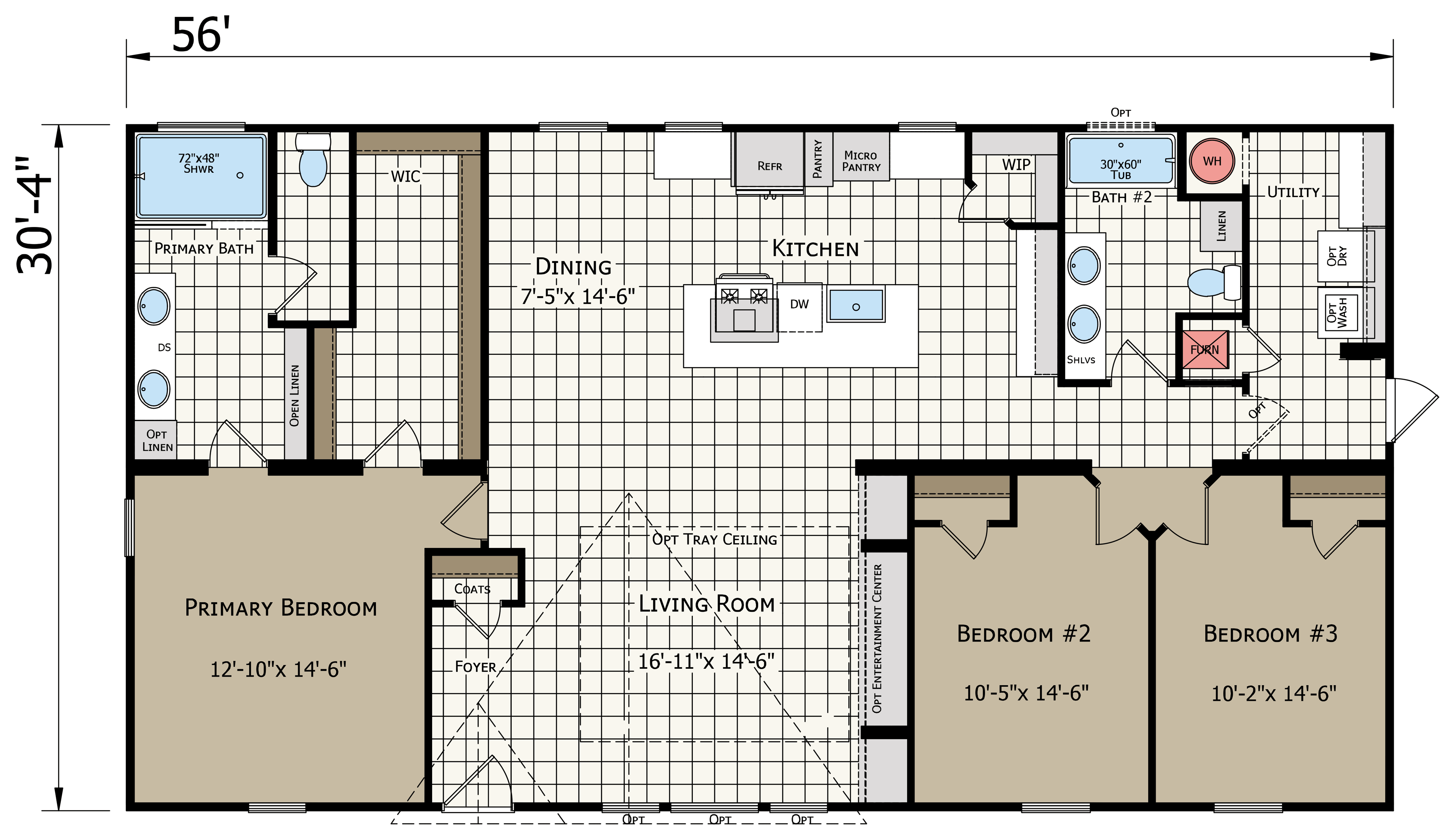 Floor plan for Innovation 3256H