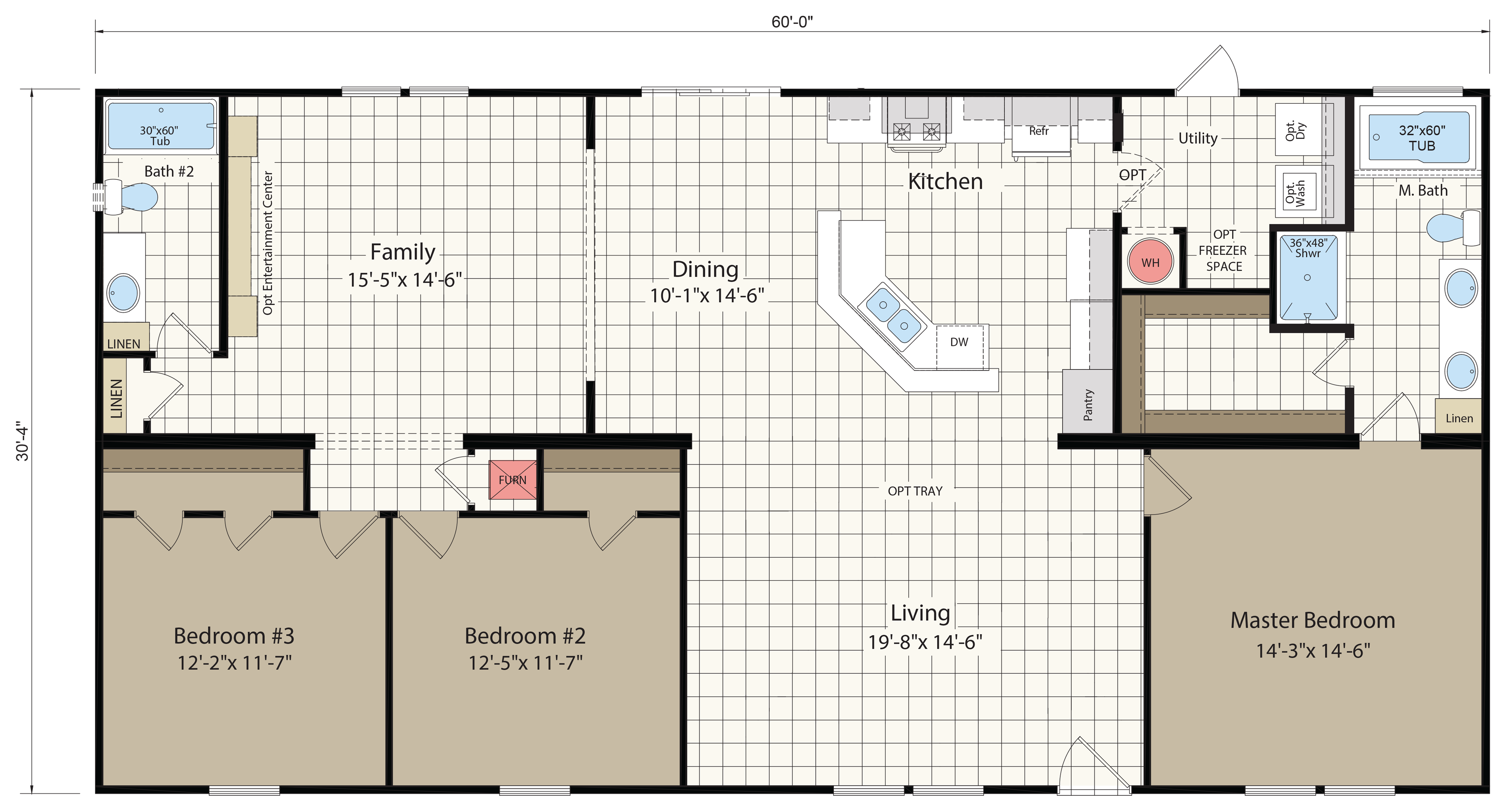 Floor plan for Innovation 3260C