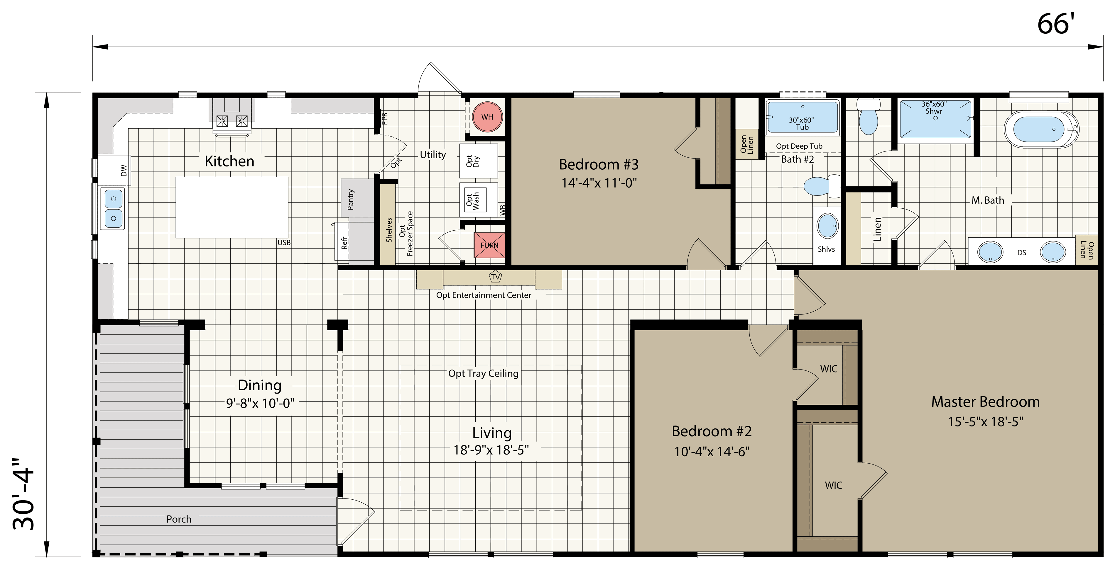 Floor plan for Innovation 3266F