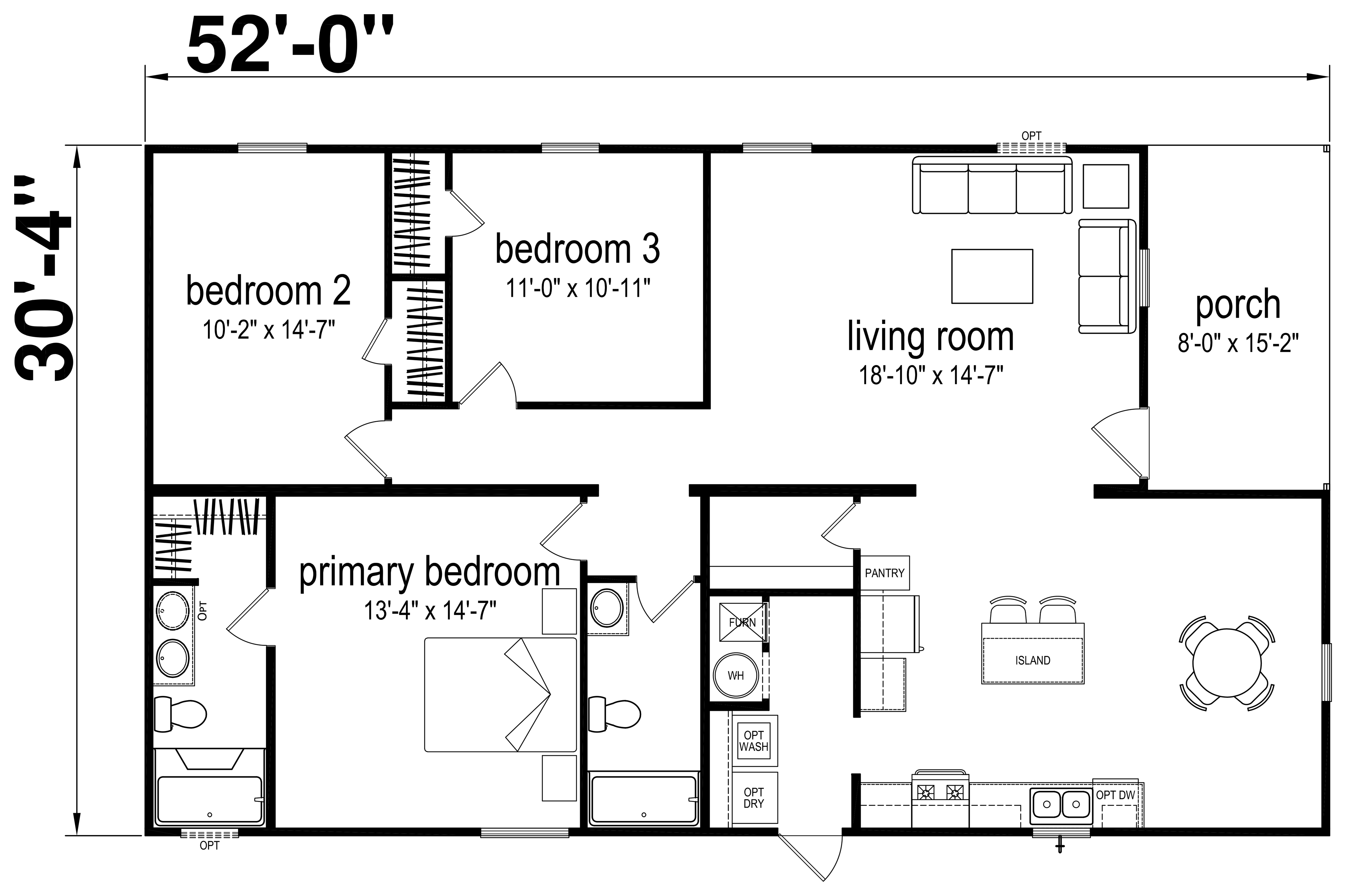 Floor plan for Prime Clay 135
