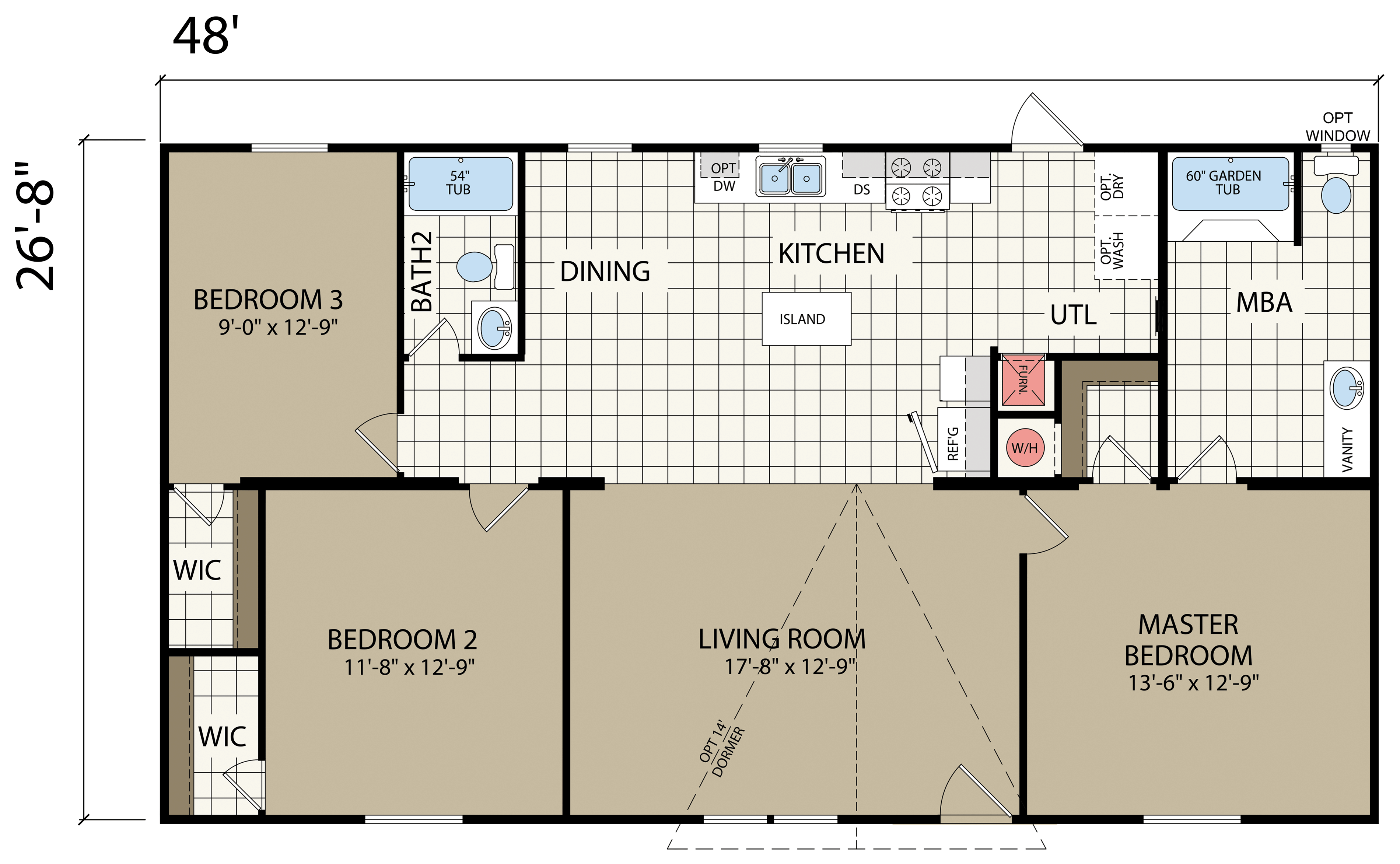 Floor plan for RM 2848A