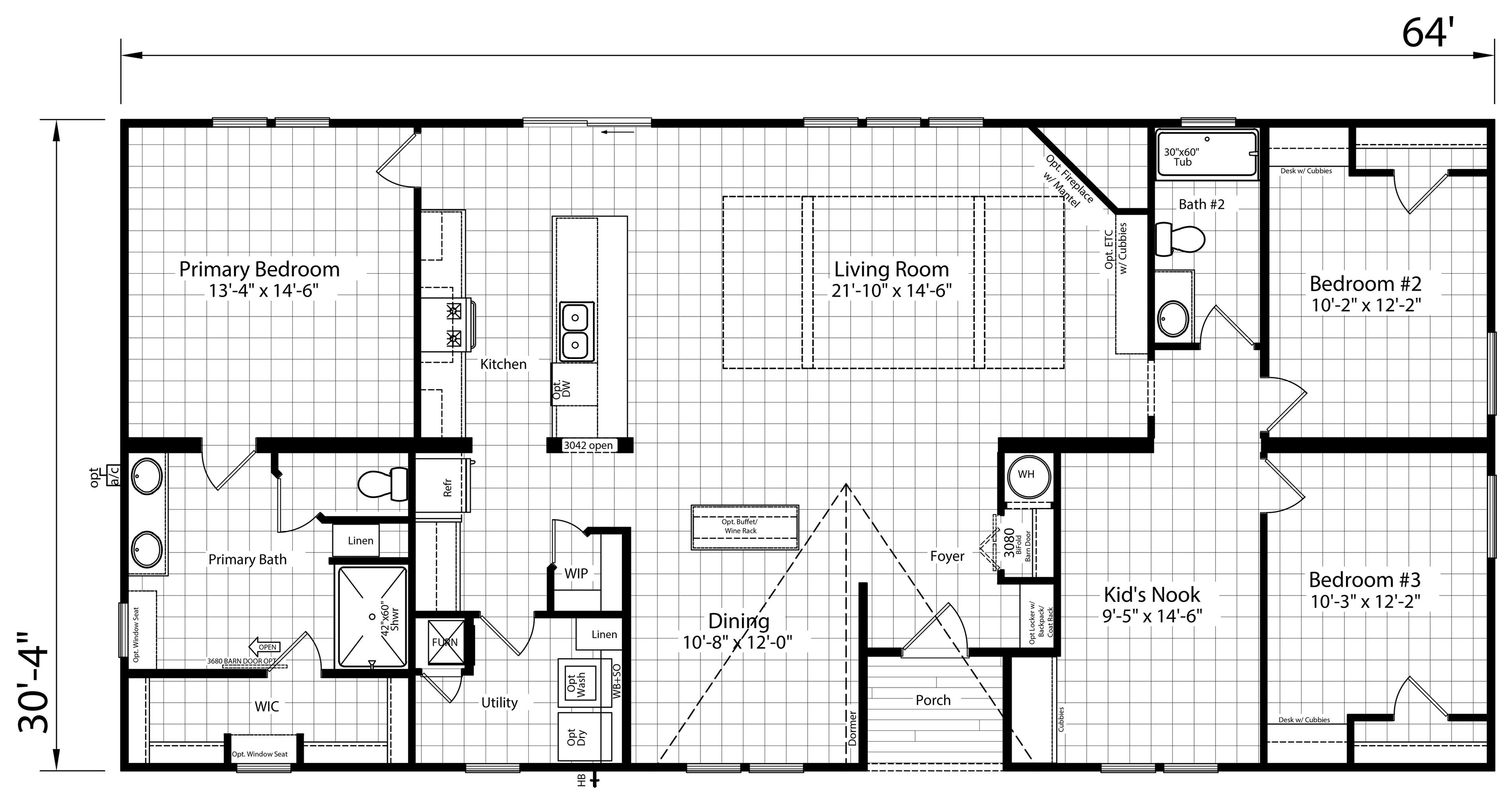 Floor plan for Sazerac