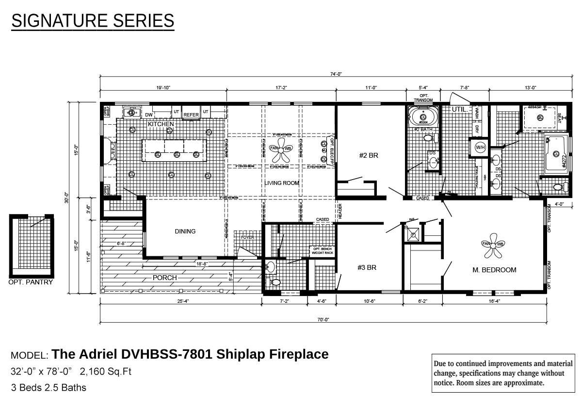 Floor plan for The Adriel