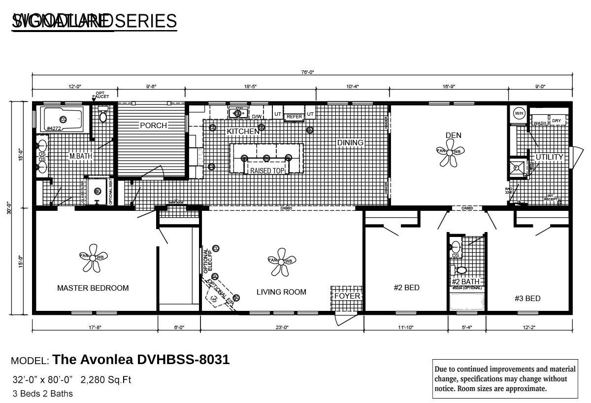 Floor plan for The Avonlea