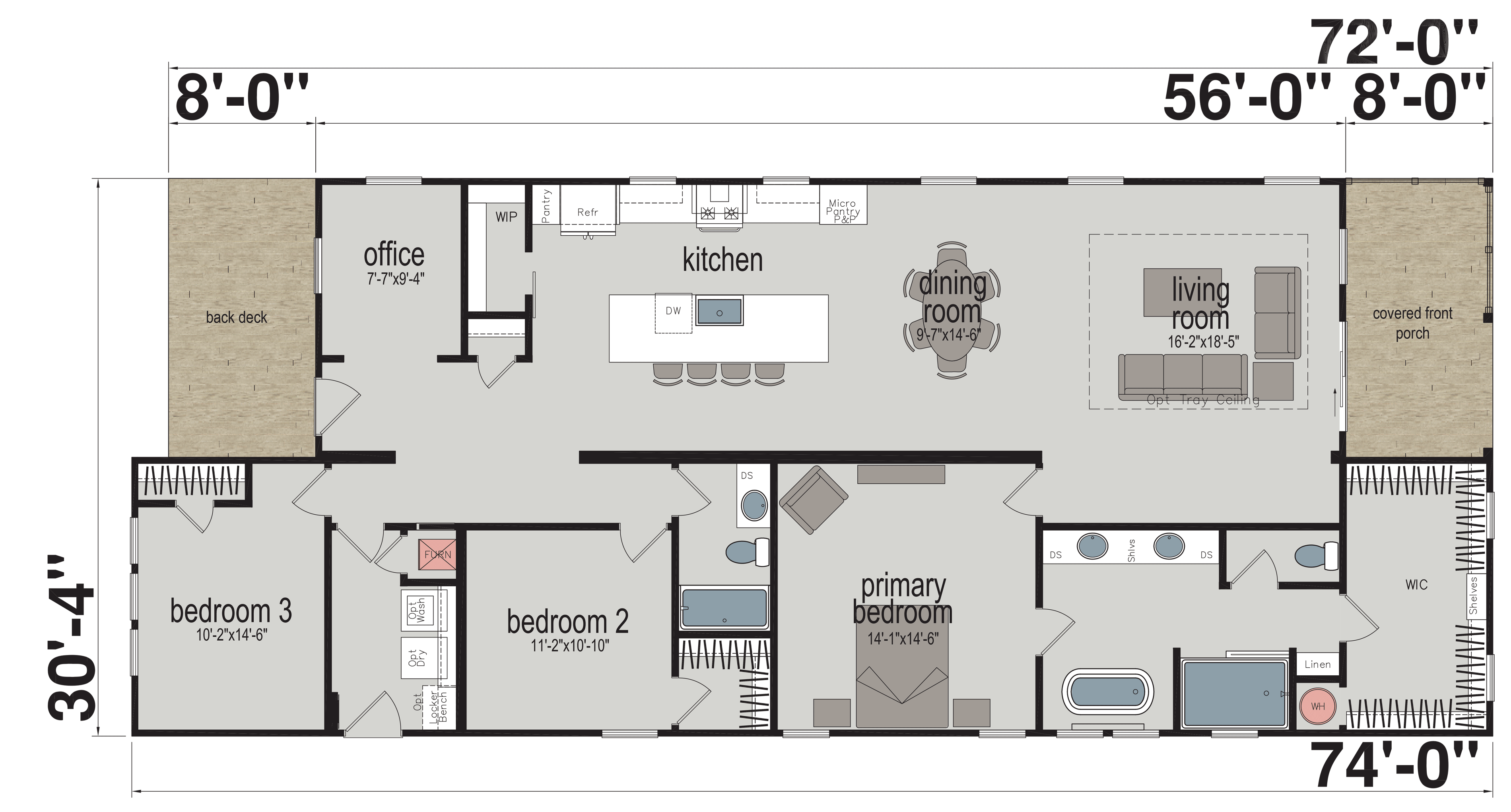Floor plan for The Bailey