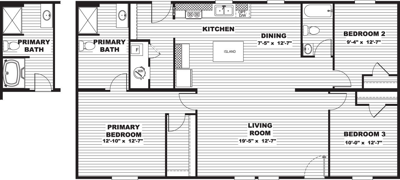 Floor plan for Maple